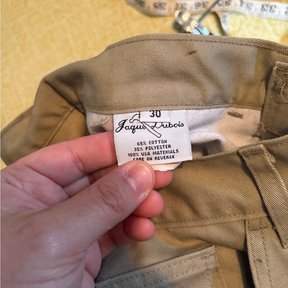 Vintage Men's Tan Work Pants with Knee Patches - Picture 8 of 11